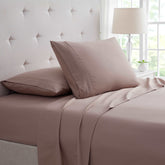 Bamboo 4 Piece Luxury 3 Line Embroidered Sheet Set. - Bed Bath Fashions